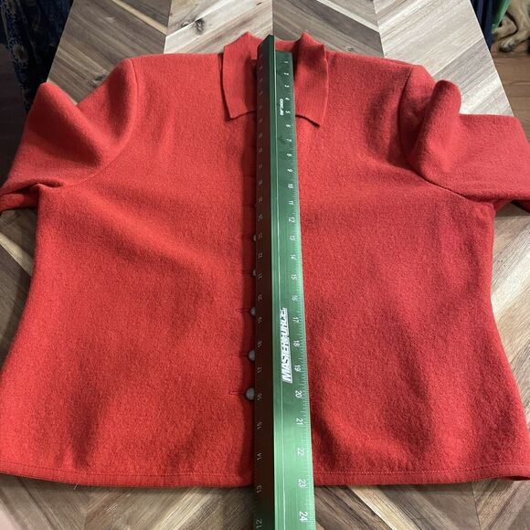 Geiger Tyrol Cardigan Sweater Boiled Wool Knit Jacket Austria Made Size 40 - Picture 6 of 7